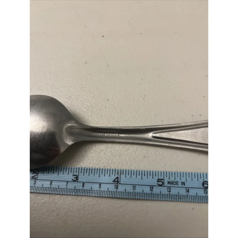 Vintage Stainless Steel - US Mess Spoon - Wallco Military‎ Utensil Gear